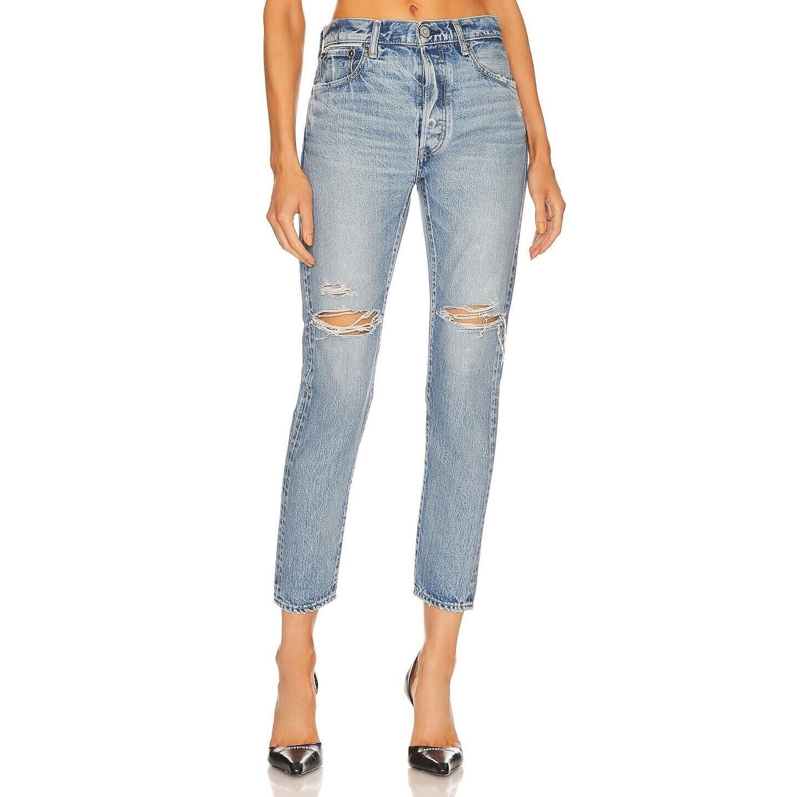 Moussy Vintage Humphreys Tapered Straight-Leg Jeans Size 25
